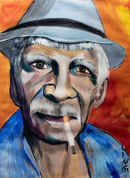 acrylics on paper