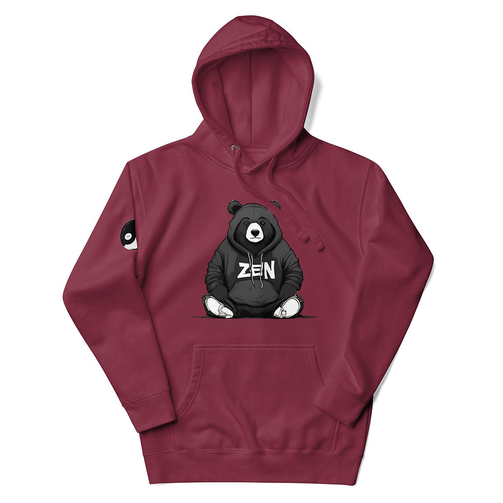Thumbnail: ZEN Bear Hoodie w/ Groovy PYPPYE 