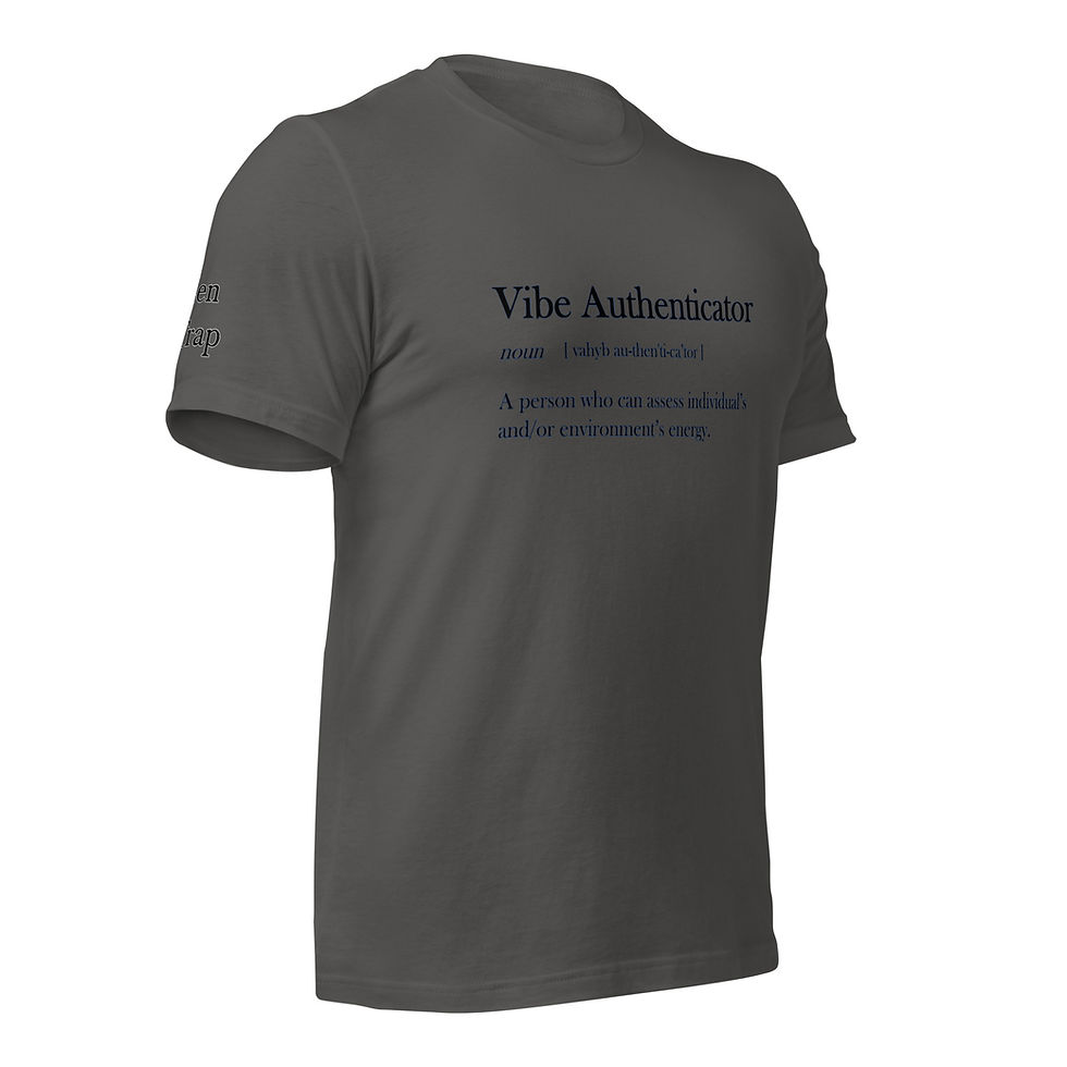 Thumbnail: Unisex Vibe Authenticator (black Text) T-Shirt