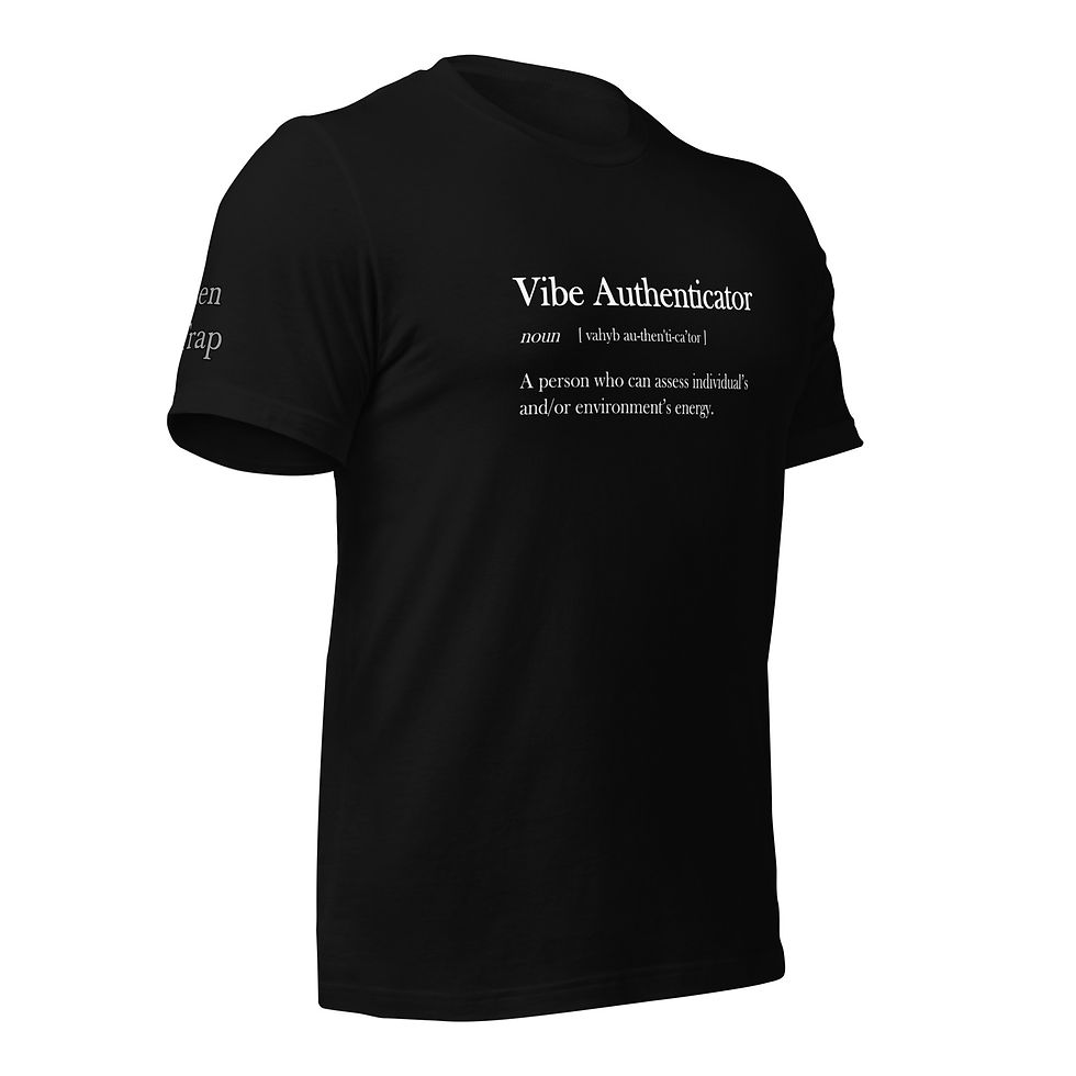 Thumbnail: Unisex Vibe Authenticator (White Text)T-Shirt