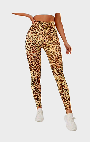 Miniatura: Legging Fitfordivas High waist  seamless  animal beige