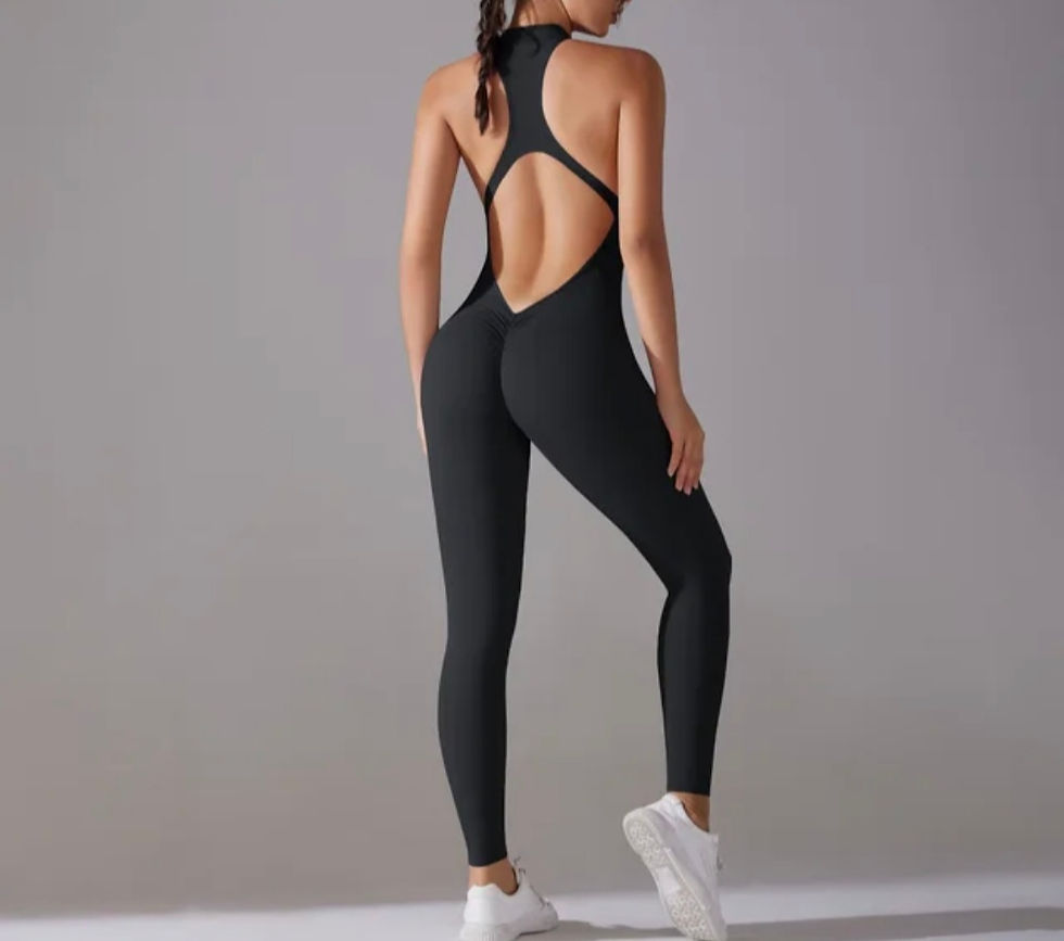 Miniatura: Tuta intera Fitfordivas SCRUNCHY BUM Nude Body-lift light black