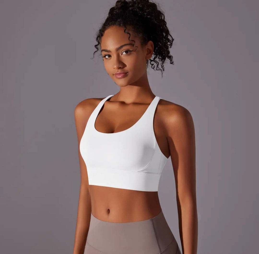 Top Fitfordivas NUDE basic white