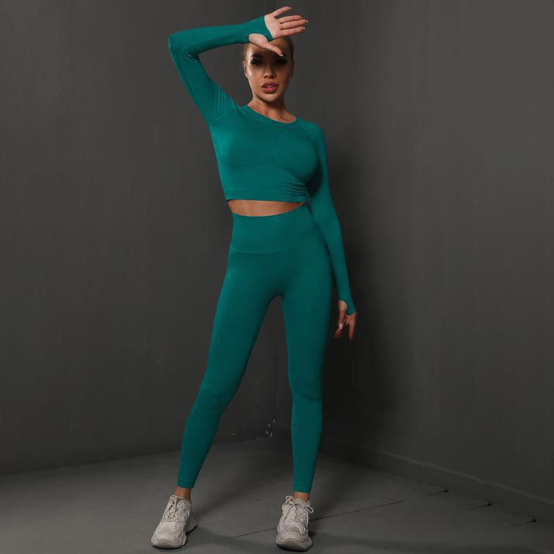 Miniatura: Legging Fitfordivas PUSH UP Seamless Perfect Shape high waist green 