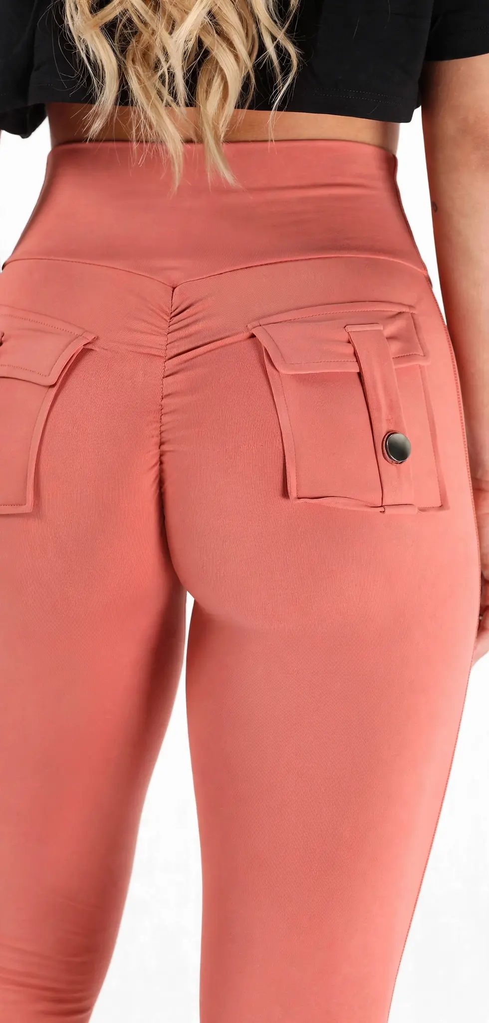 Miniatura: Legging Fitfordivas PUSH UP Nude colors Super butt Pocket peach