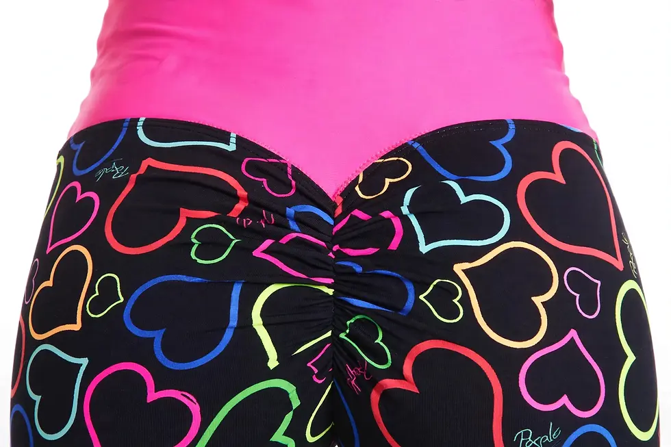Miniatura: Legging People Fit  PUSH UP Coracoes com pink
