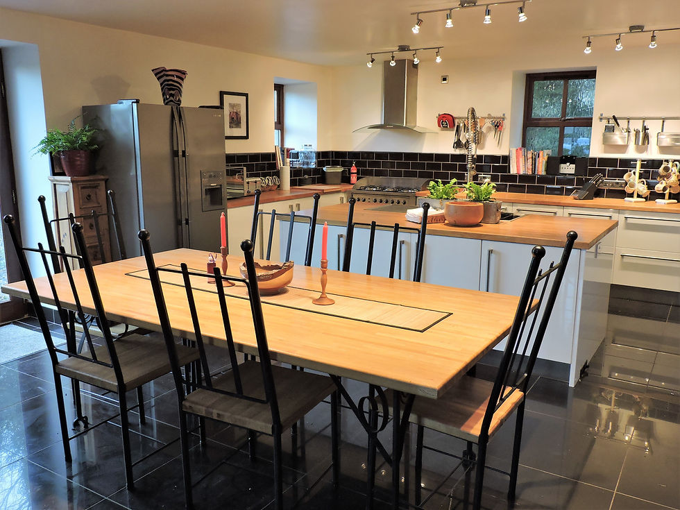 Kitchen and dining area