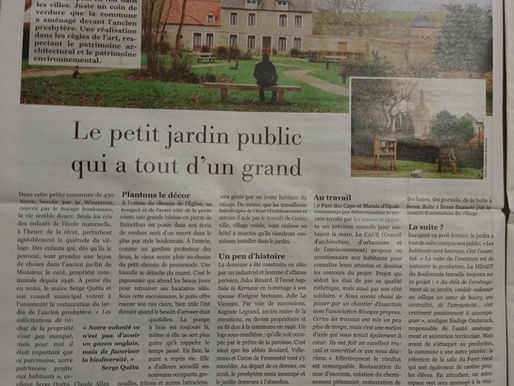 Le Jardin du Presbytère dans L'ECHO DU PAS DE CALAIS