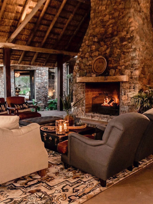 Enjoy cooler evenings seated near the fire place, sharing your adventures with a glass of specially selected South African wine.