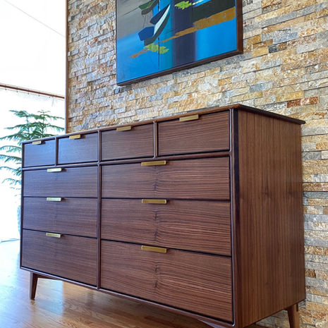 Classic Modern Walnut Dresser
