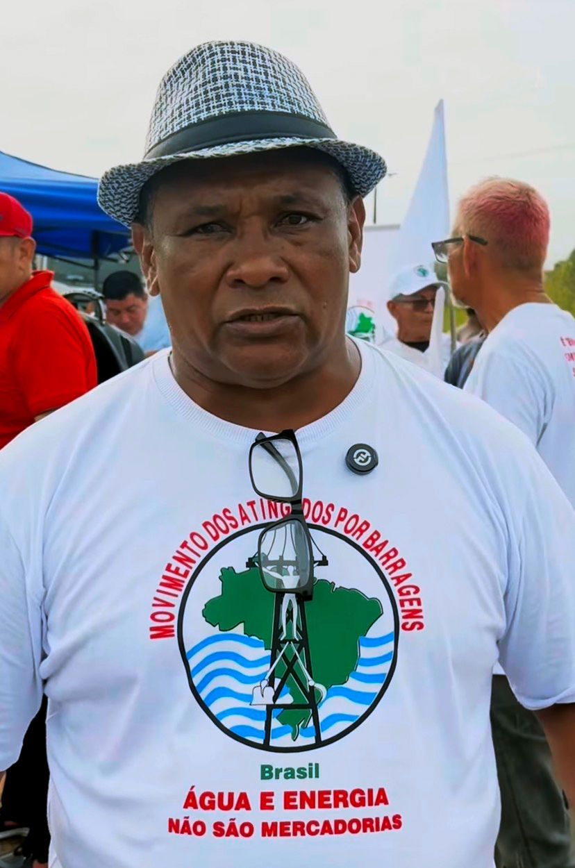 Odercio Monteiro vê no projeto de explosão do Pedral do Lourenço a retirada de direitos de milhares de famílias que vivem na região do rio Tocantins. Foto: Repordução/MAB Amazônia.
