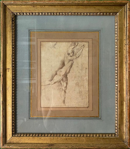 Attribué à Ventura Salimbeni (1568-1613)
La légende de Daphné
Plume et encre brune