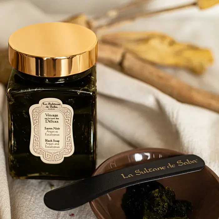La Sultane de Saba Black Soap with Eucalyptus
