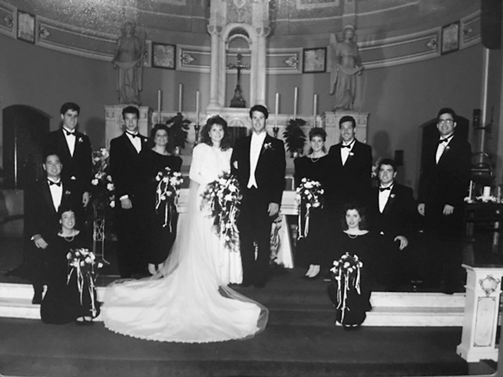 Dirty John Meehan's first wedding to Tonia Sell in November 1990