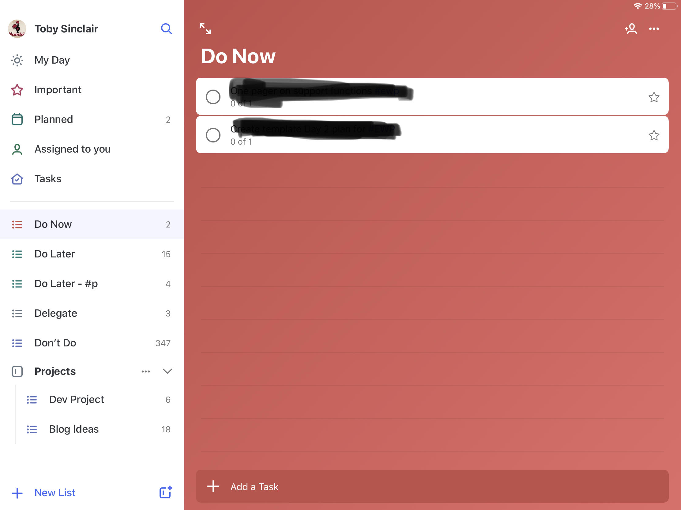tasks
