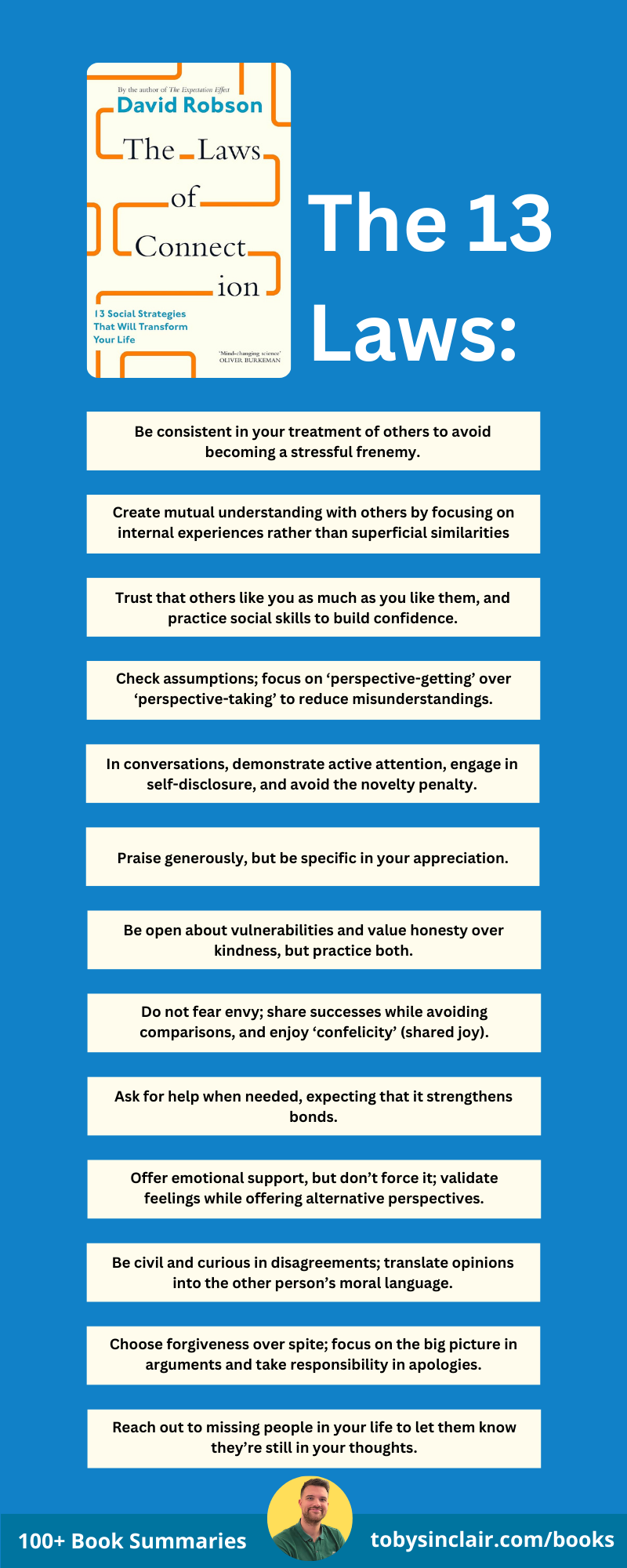 13 Laws of Connection Infographic