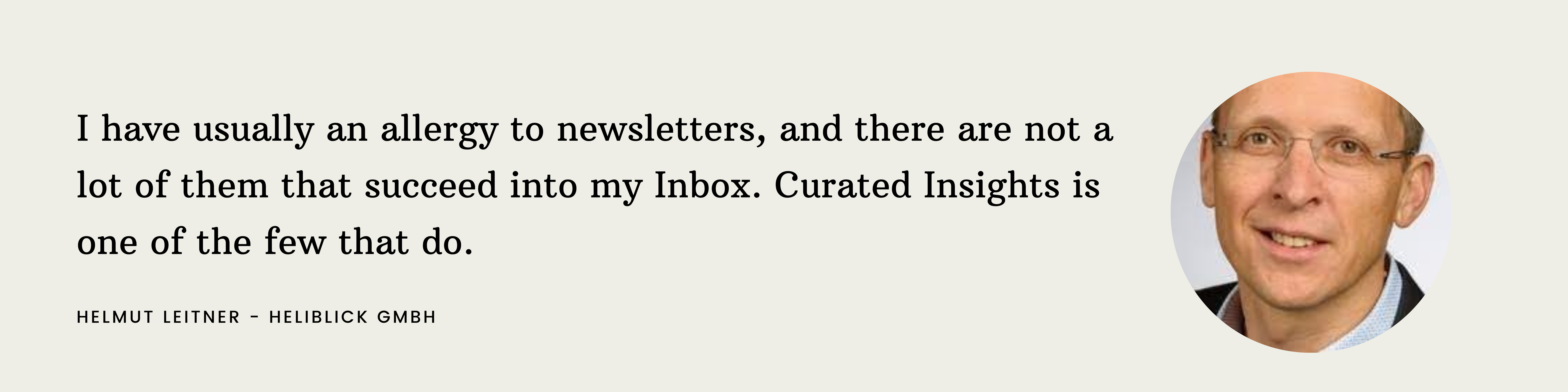 Curated Insights Testimonial 1