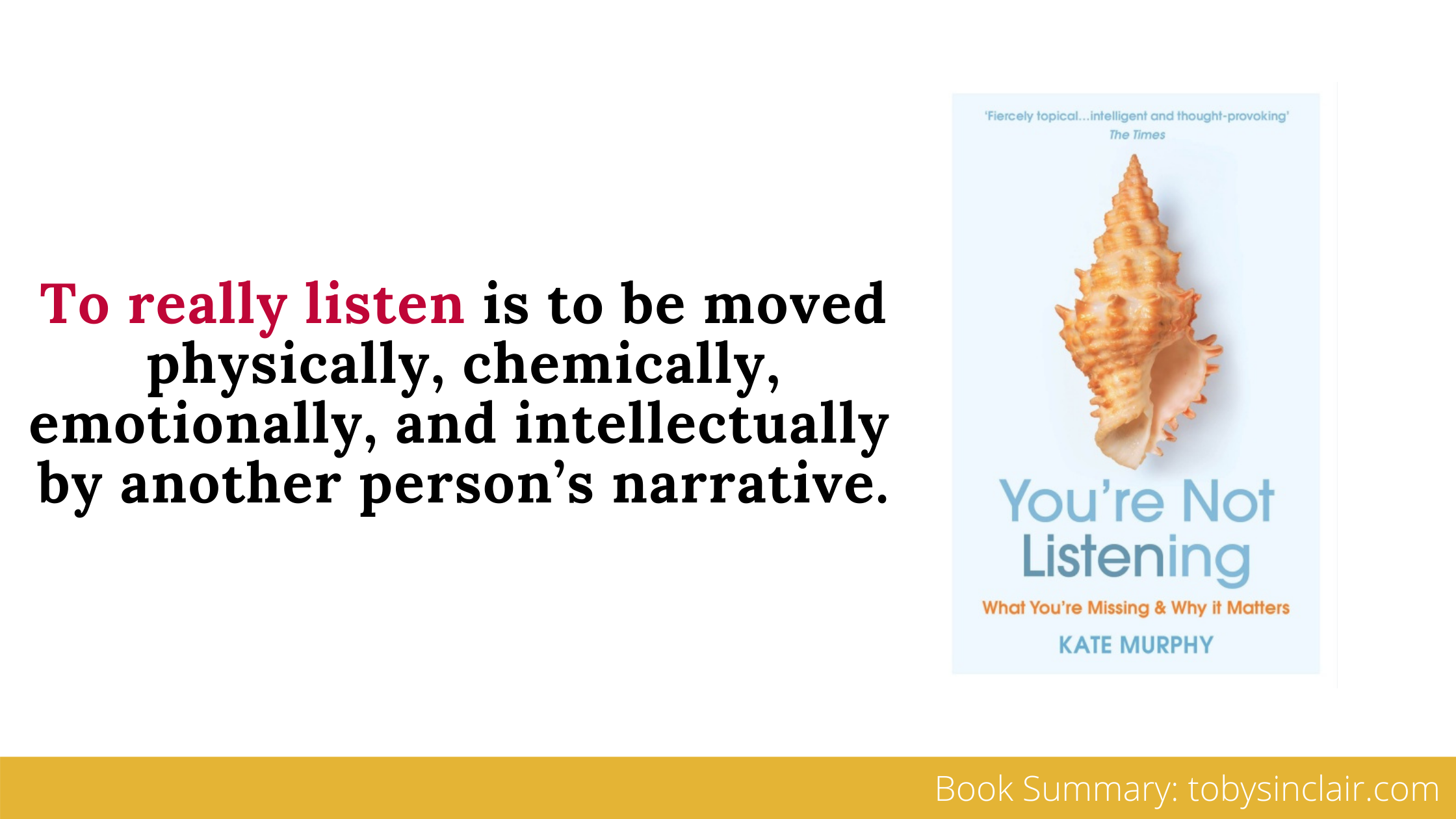 Book Summary Kate Murphy You're not listening
