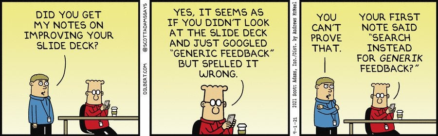 Dilbert on Feedback