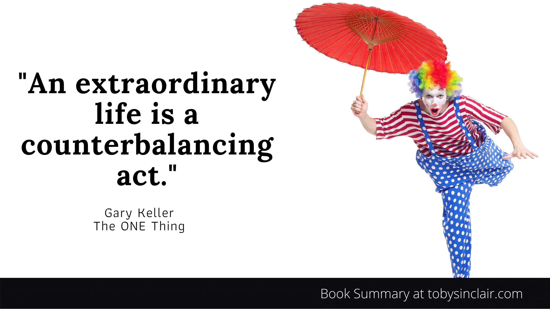 Life is a counterbalancing act