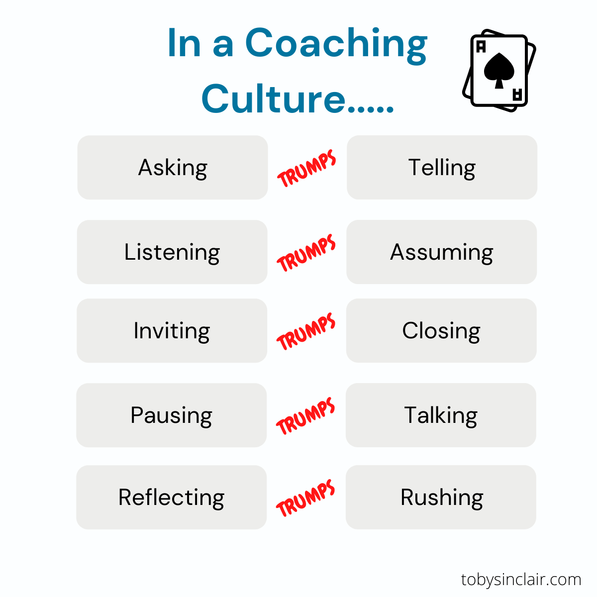 Coaching Culture Trumps