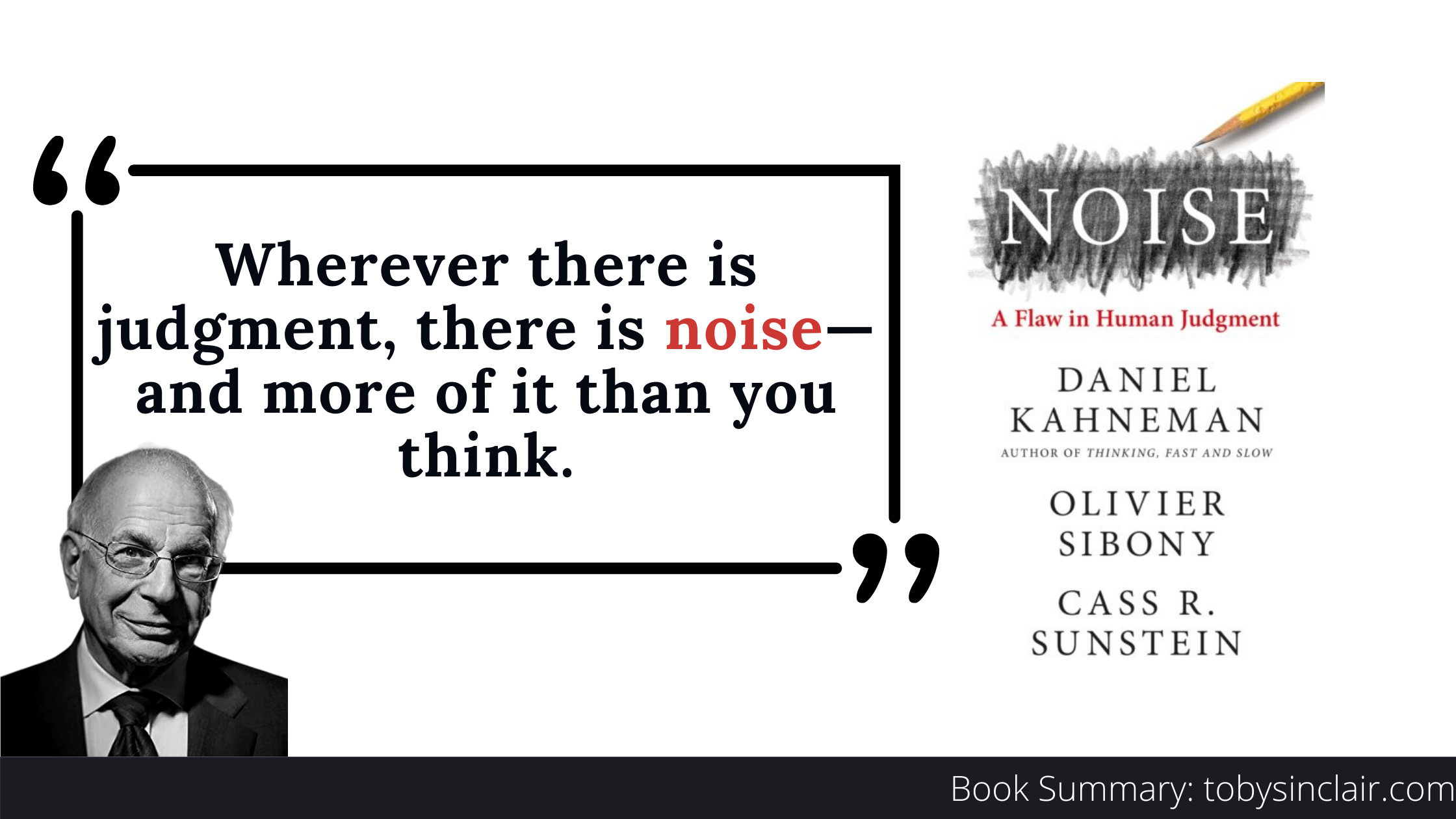 Book Summary Noise by Daniel Kahneman