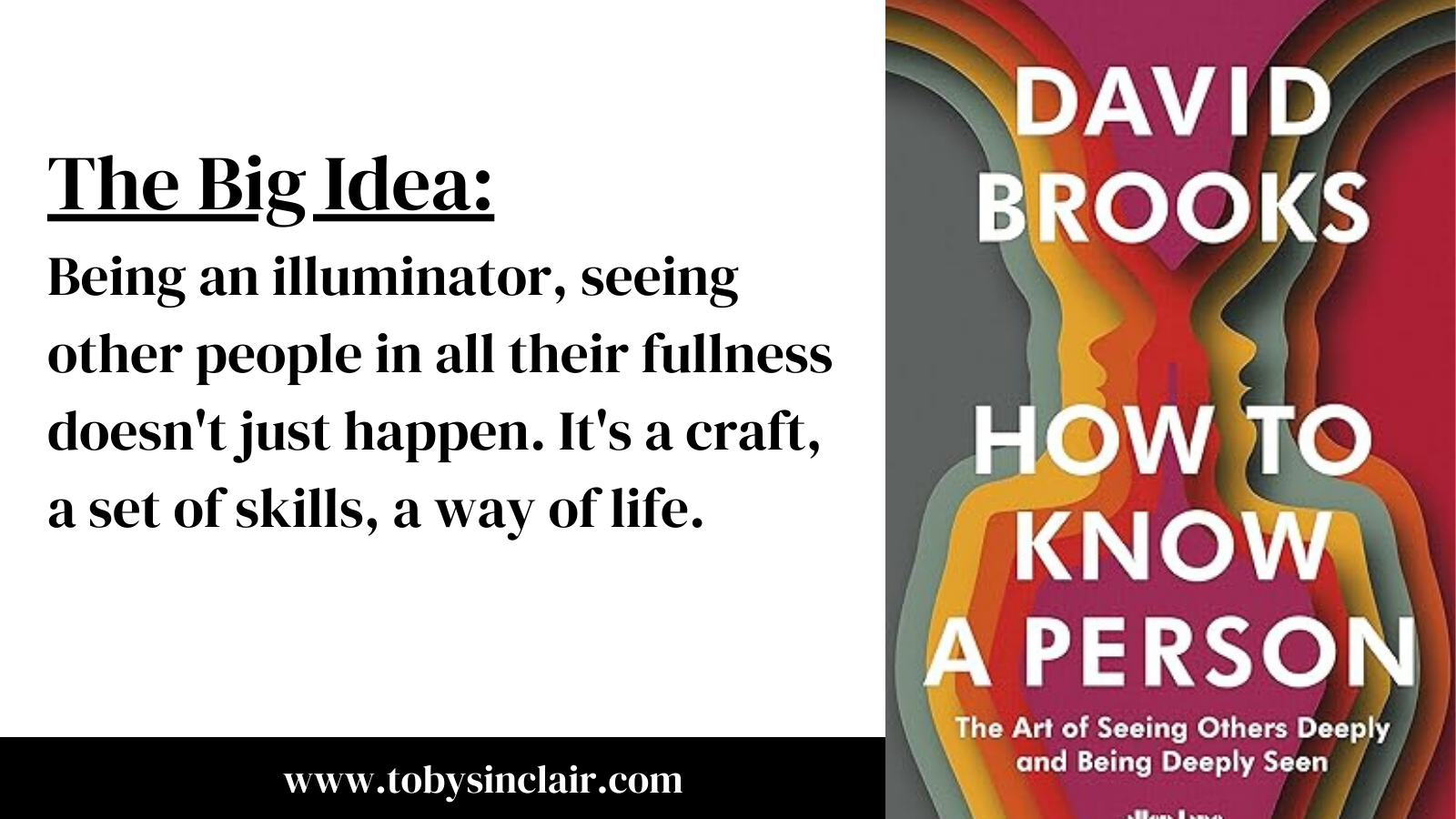 David Brooks How To Know a Person Cover