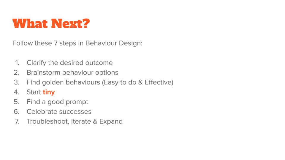 Changing Habits at Scale Slide 18