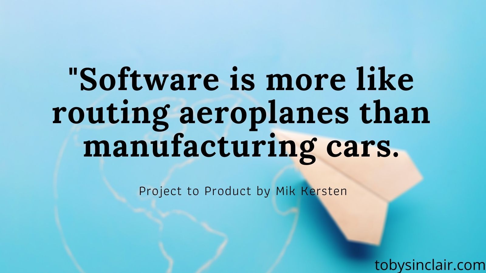 Project to Product Book Summary Quote