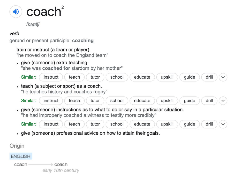 5 Coaching Definitions Better Than The Dictionary