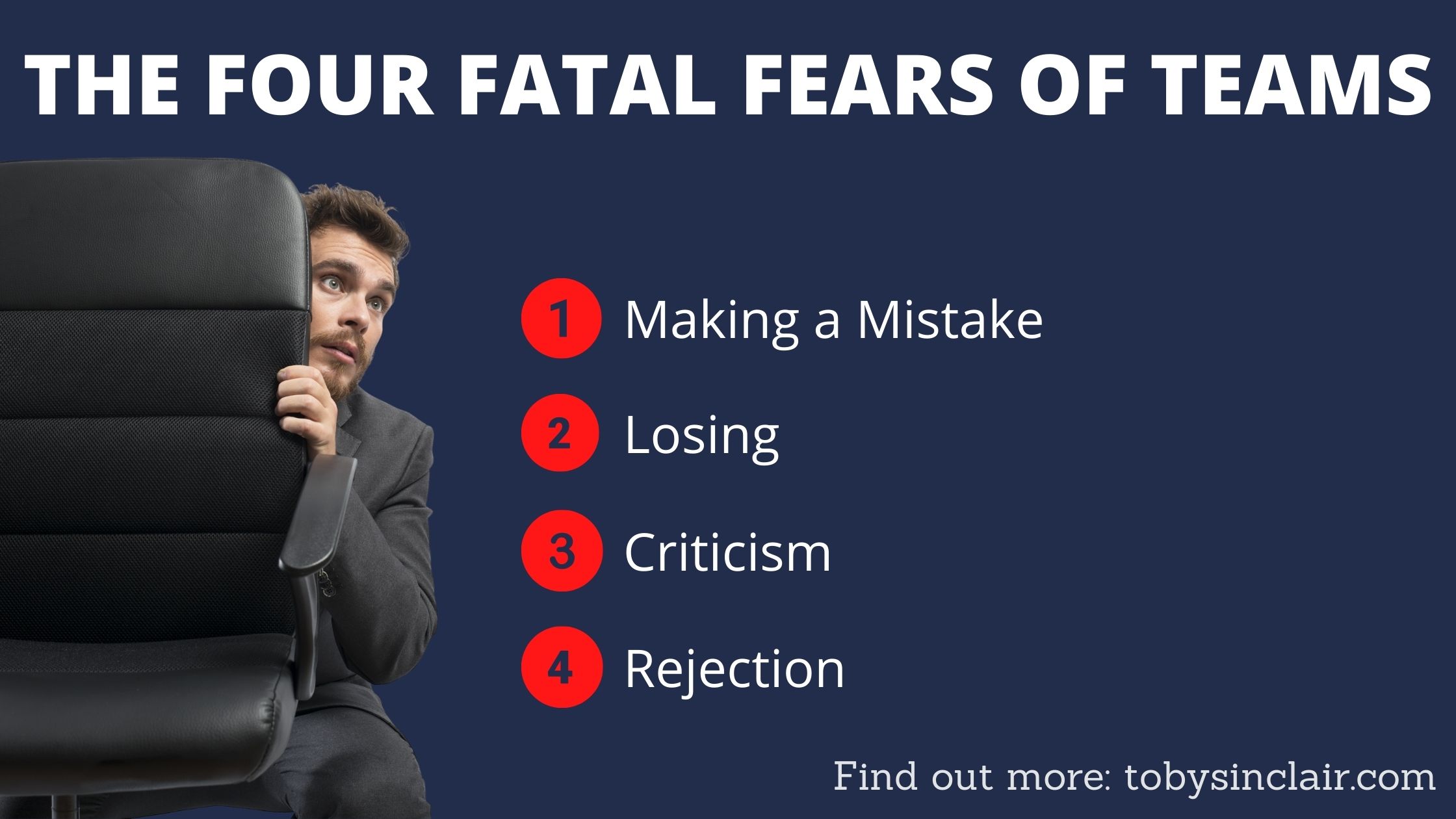 Four Fatal Fears Making a mistake Losing Criticism Rejection