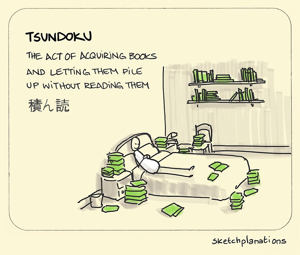 Tsundoku Cartoon