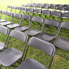 Folding Chairs Black $1.50