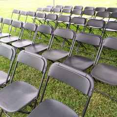 Folding Chairs Black $1.50