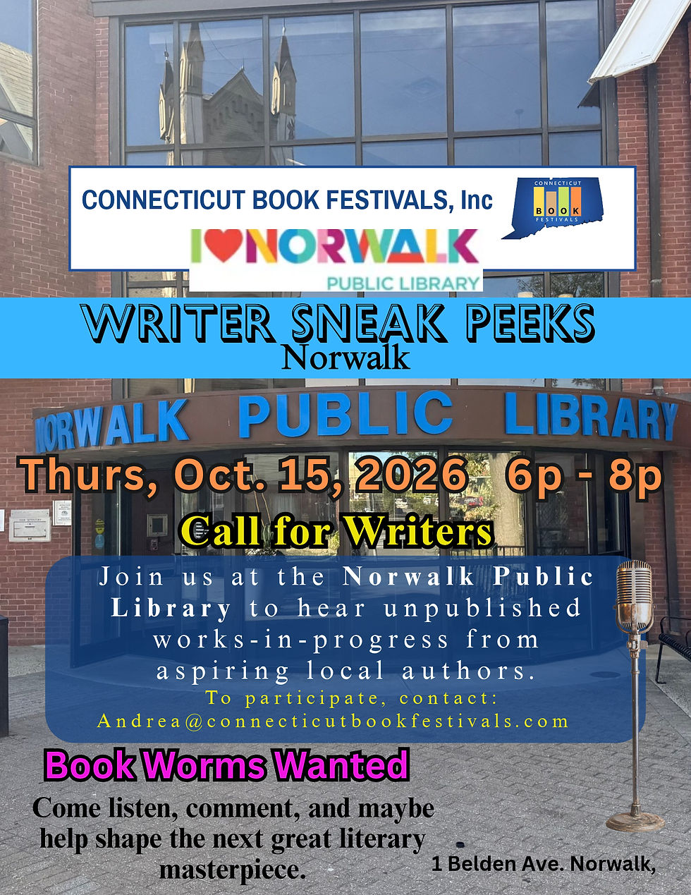 WRITER SNEAK PEEKS: Norwalk
