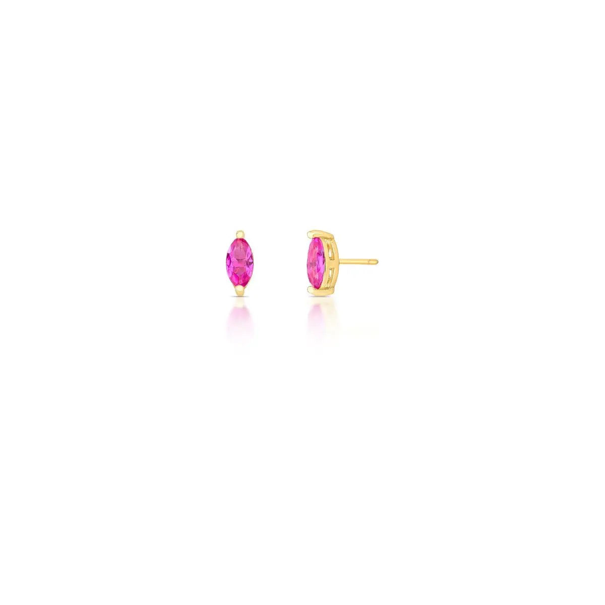 Brinco navete pink 