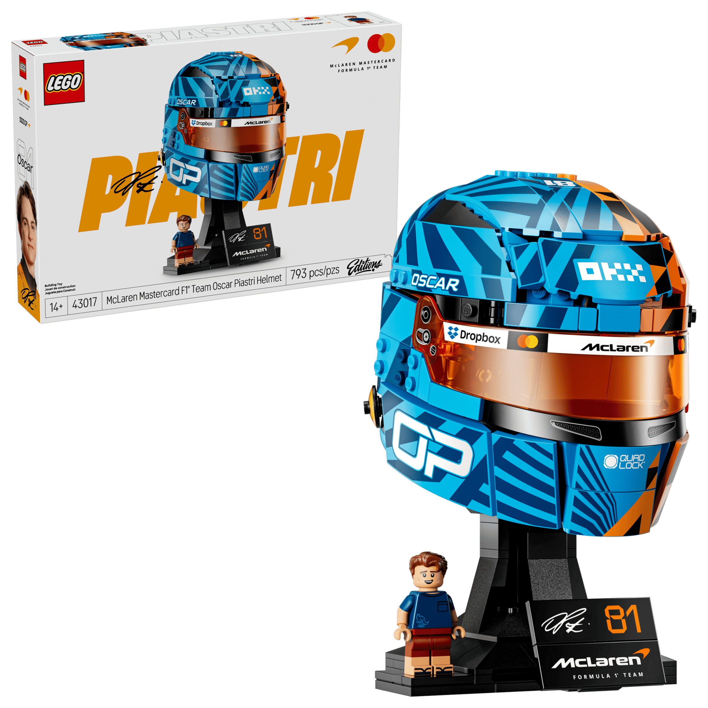 LEGO 43023 Editions - McLaren Mastercard F1® Team Oscar Piastri Helmet
