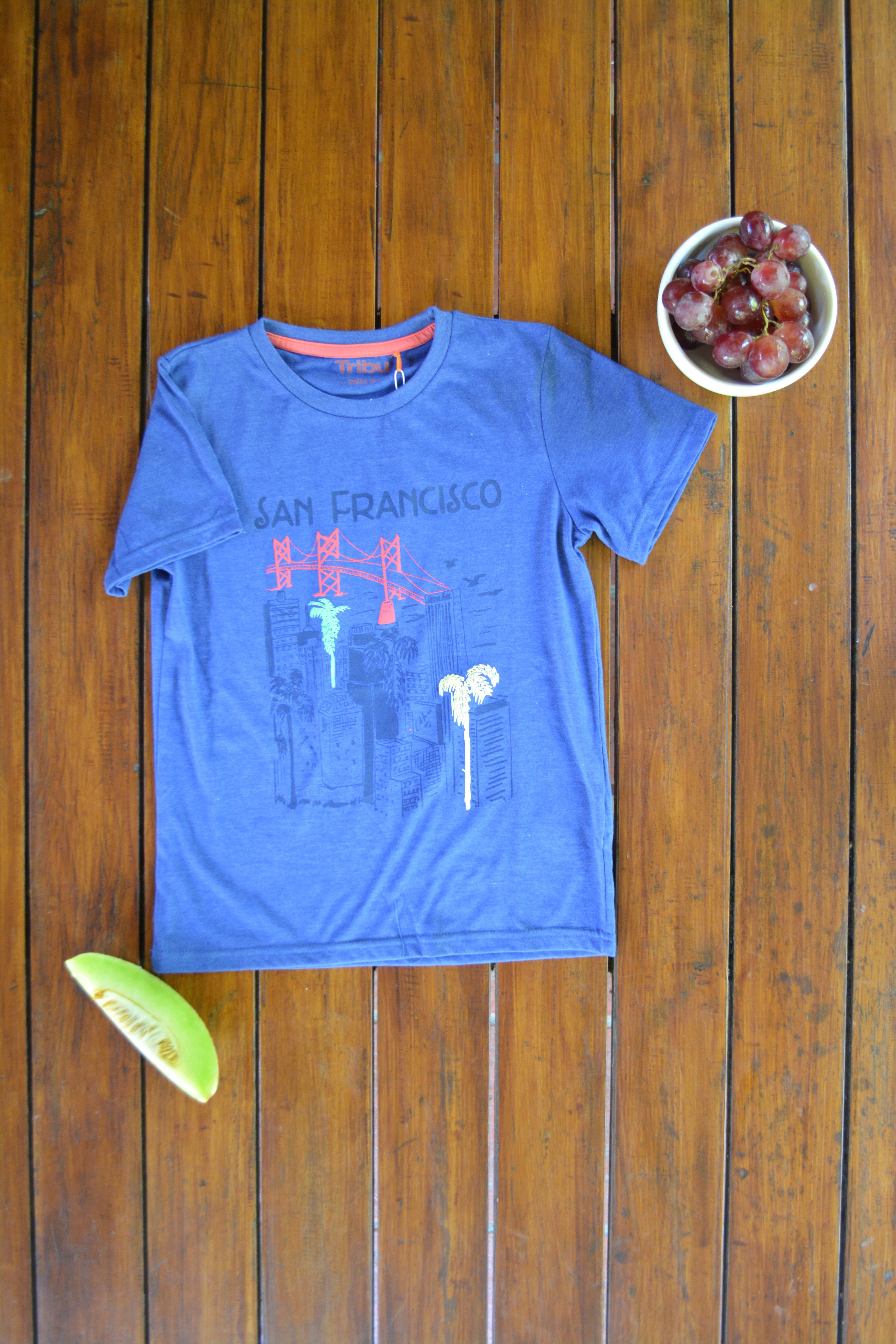 Remera Azul San Francisco - Talle 8 -