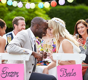Wedding couple celebration
