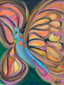 Butterfly - Acrylic on paper 12" x 16"