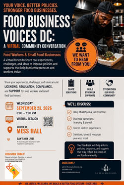 Food Business Voices DC- Mess Hall