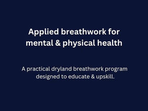 5 Week dryland breathwork program - toowoon bay