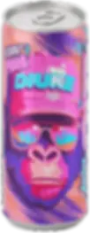 Nouvelle canette Diuke Energy Drink saveur Pêche, 100% pur jus.
