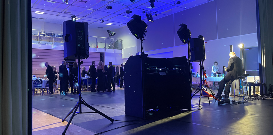 REAL SOUNDZ BEHIND THE SCENES OF OUR SET UP FOR A DINNER AND DANCE  