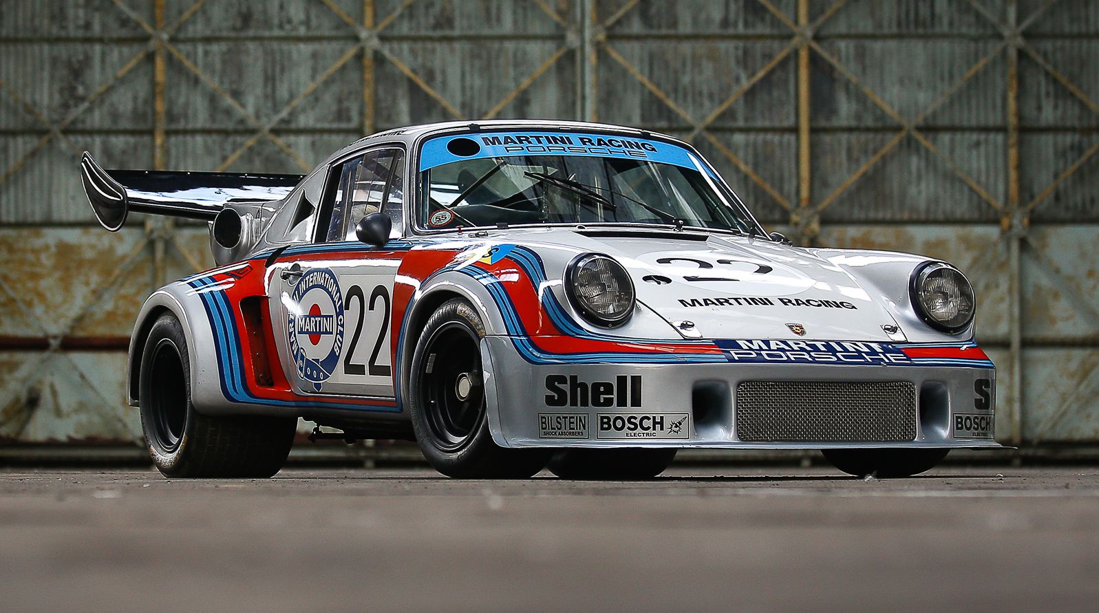 Figure 3: Brake cooling inlets visible either side of the radiator grille on the front bumper of a 1974 Porsche 911 RSR Turbo