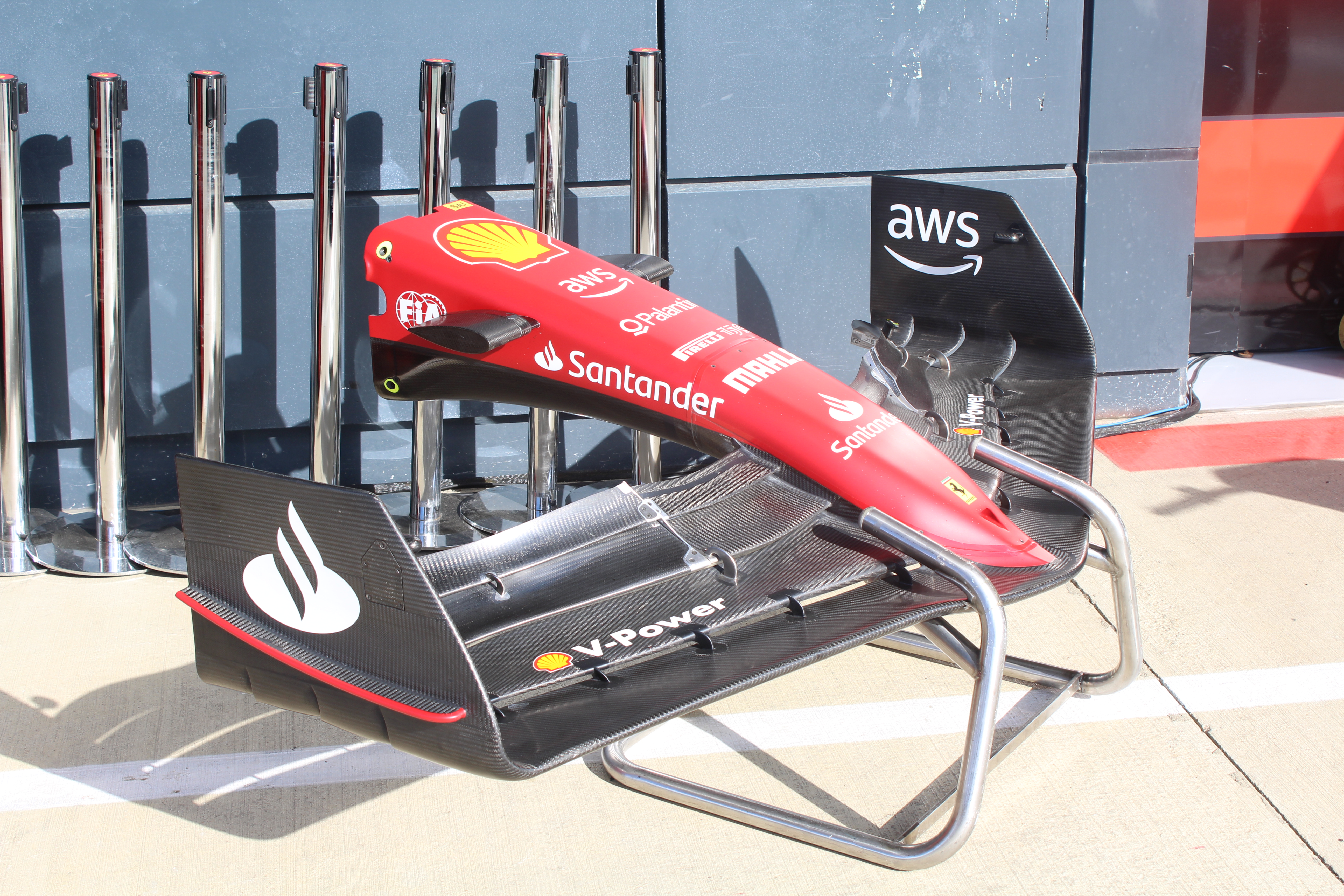 High density foam used as a core material in various carbon fibre components such as this F1 wing