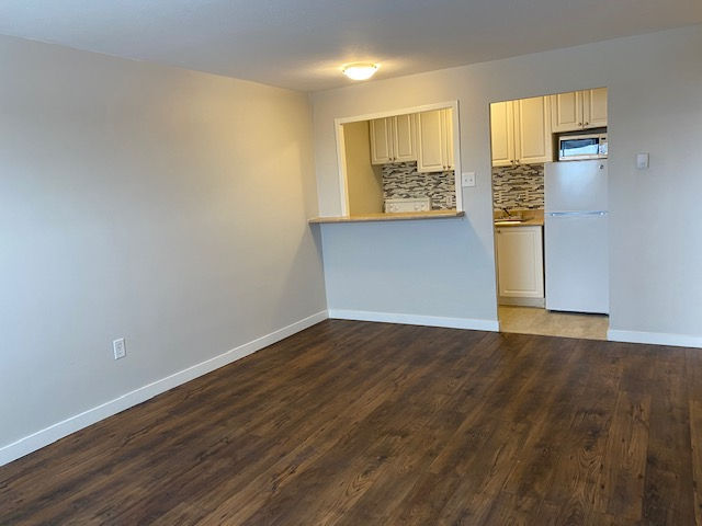 Living room and kitchen