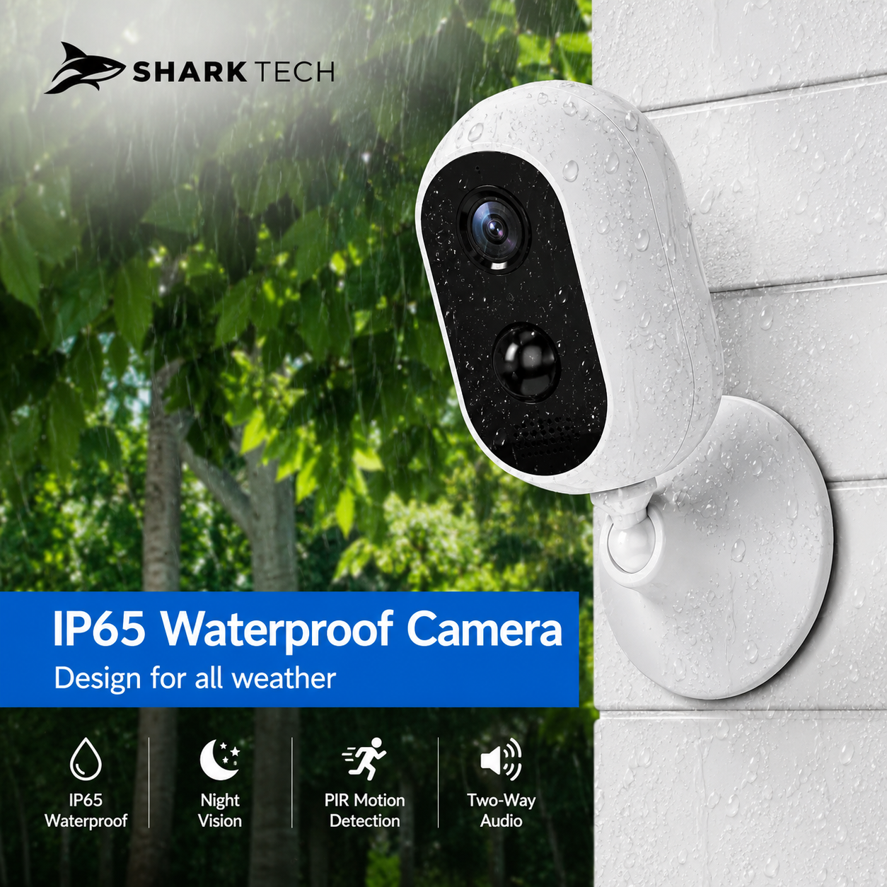 Battery Surveillance Camera Outdoor Waterproof SharkTech