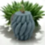 Bougie Sculptée Écaille