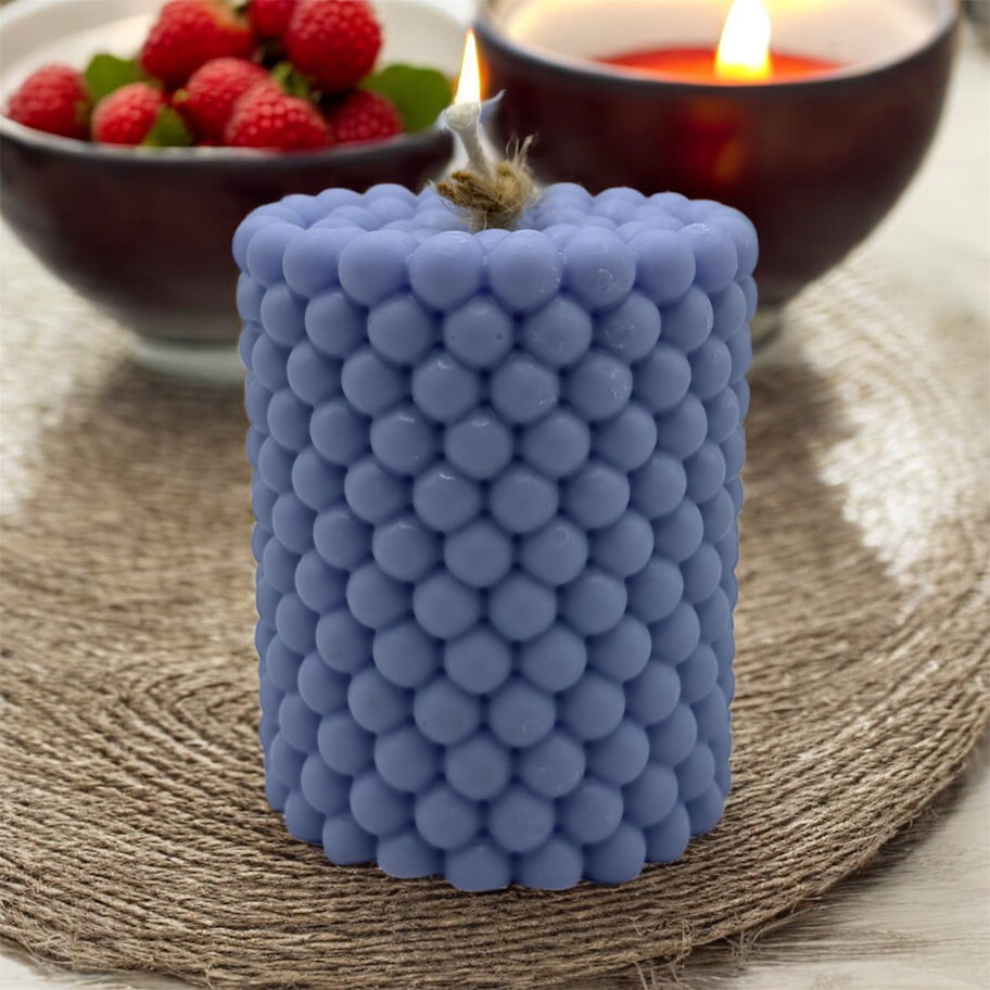 Bougie Perles Bleues